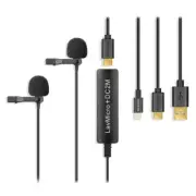 Saramonic LavMicro+DC2M 2-Person Digital Lavalier Microphone Lightning, USB-C/A