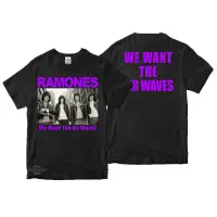 在飛比找蝦皮購物優惠-T 恤高級 T 恤 RAMONES WE WANT THE 