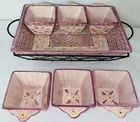 Temp-Tations OLD WORLD LILAC 13" - 3 1/2 QT BAKER W/6 SQUARE RAMEKINS
