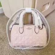 NWT Coach Mini Rowan Crossbody Bag In Blocked Signature Leather CY743