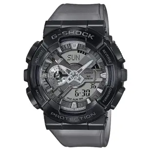 【CASIO 卡西歐】G-SHOCK午夜迷霧雙顯錶(GM-110MF-1A)