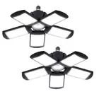 Deformable LED Garage Light - 8000 Lumen 6500K Daylight 80W, Five Leaf Garage...