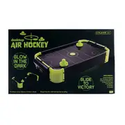 MDI Mini Table Glow in the Dark Desktop Air Hockey Game Fun Toy Set 55x31cm