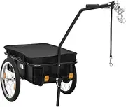 Foldable Bicycle Cart Wagon for Carrying Groceries, Bicycle Trailers, Bike Cargo Trailer/Hand Wagon 155x60x83 cm, Accessories