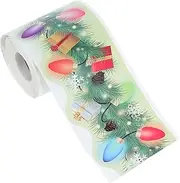 TEHAUX 1 Roll Christmas Bulletin Border Sticker Self Adhesive DIY Blackboard Trim for Classroom Holiday Decor Easy to Cut Install for Creative Decorations