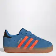 [adidas Originals] Gazelle Focus Blue/Solar Orange Sneaker with elasticated laces 22 IT Light blue