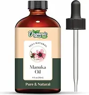 Organic Zing Manuka (Leptospermum scoparium) Oil | Pure & Natural Oil for Skin Care. Hair Care, Aroma & Diffusers - 118ml/3.99fl oz