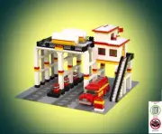 Lego Train refuelling Station & refuelling truck building instruction! No paper!