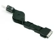3MMR: Retractable Cable w/ miniUSB microUSB 30 pin iPhone iPod connectors