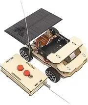 Kisangel 1Set Solar Energy Remote Control Car Model for DIY Plaything Enhances Hand Brain Development Suitable for Ages No Battery Required