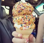 2 lb Krunch Kote Ice Cream Topping Sprinkles Twinkle Dip Peanut Brittle Crunch !