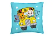 Cocomelon Friends Square Filled Cushion (Blue/Yellow/White) (40cm x 40cm)