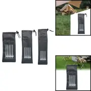 Tent Stakes Storage Bag Multifunctional Oxford Cloth Ultralight Tent Peg Bag for