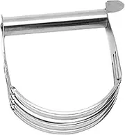 Tofficu Dough Scraper Metal Cutter Baking Dough Tool Pastry Flour Mixer Easy Maintenance