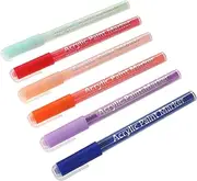 Gogogmee 6pcs 3d Nail Art Polish Pens Set Nail Point Graffiti Dotting Pen Markers Drawing Painting Liner Brush for DIY Manicure Tools Decoration