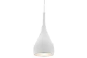 Modern Tear Drop Pendant Light in Black, Chrome, Rose Gold, Satin Chrome Or White