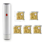 Mini Portable Handheld Compact Vacuum Sealer Machine for Fresh Dry Wet Food Saver Storage