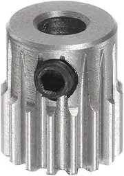 HARFINGTON Pinion Gear 3mm Bore 16T Mod 0.5 Stainless Steel Spur Diff Differential Motor Gear RC Car Replacement Parts