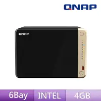 在飛比找momo購物網優惠-【QNAP 威聯通】TS-664-4G 6Bay NAS 網