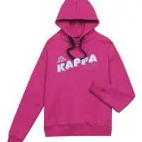 在飛比找momo購物網優惠-【KAPPA】KAPPA 義大利女吸濕排汗針織帽T恤(桃紅3