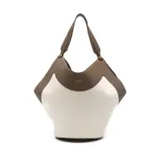 [Khaite] Khaite Medium Lotus Tote Bag ONE SIZE NEUTRALS