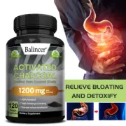 Activated Charcoal Extracted From Coconut Shells 1200 Mg Per Serving