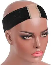 Lace Grip Cap for Women,1PC 2 in 1 Lace Wig Grip Band Plus Wig Cap for Lace Wigs,Velvet Lace Wig Grip Band,Elastic Lace and Velvet Wig Head Hair Bands,Non Slip Wig Headband,Women Lace Wig Grips,Black