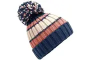 Beechfield Unisex Adult Hygge Striped Beanie (Marshmallow Sundae) (One Size)