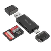 SD Card Reader USB C Memory Card Reader USB 2.0 Micro SD Adapter Dual Connect...