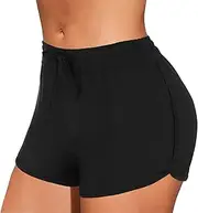 [Generic] Long Swim Tops Women Running Shorts Women Bottom Shorts Beach Lace Swim High Beach Bikini Up Swimwear Swim Bikini Waist Briefs Buttons Swimwears Tankinis Set Teal Skirt Suit
