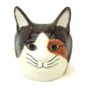 Quail Ceramics Face Egg Cup Cat Poppet