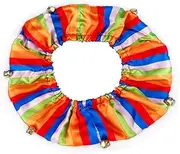 GALPADA 1pc Christmas Pet Collar with Bells Dog Neck Wear for Holiday Decorations Durable Cloth Material for Festive Occasions Comfortable Fit for Dogs and Cats