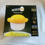 IncrediEgg Microwave Egg Cooker Build-in Shell Cracker & Egg Yolk Separator New