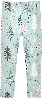 [Caihoyu] Girls' Leggings Soft Comfortable Leggings for Kids Elastic Waist Girls Printed Leggings 4-10T