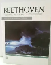 Moonlight Sonata by Beethoven sheet music for piano Alfred Music paperback 1991