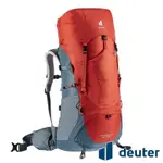 (登山屋)DEUTER 德國AIRCONTACT LITE拔熱式透氣背包45+10SL(3340421辣椒紅/淺藍)