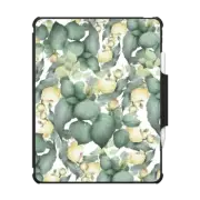 iPad Air 13-inch (M2/M3) Impact Folio Case Botanical mauve green yellow peony floral