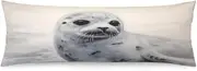 Queen Pillowcase Harp Seal Painting Pillow Cases Super Soft Pillow Cases Standard Size Spa Pillowcase Basics Standard Pillow Covers for Home Hotel