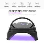 UV LED Nail Lamp 64W LCD Display 4 Timer Setting Gel Polish Curing Lamp US