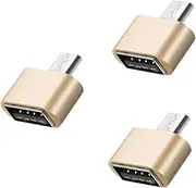 BRIGHTFUFU 3pcs Memory Reader Card Adapter OTG Adapter External Memory Expander Random Color