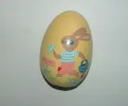 NEW NWT Bunny Rabbit Easter Egg Hunt Decor Wood