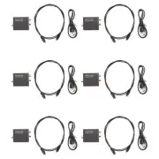 6X Digital Optical Coaxial Toslink to Analog Audio Converter Adapter SV Q1L9