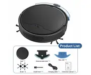 3 IN 1 Robot Vacuum Cleaner Sweep Wet Mopping Carpet Floors Smart APP WIFI