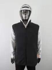 Mens The North Face BIG Front Range Vest Full Zip Fleece Sweater Jacket - Black
