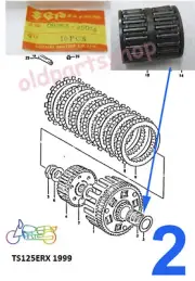Suzuki TS250 TS250ER Clutch Basket Bearing 1992/96/99 NOS Bearings 09263-25014