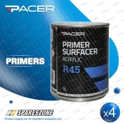4 x Pacer R45 Acrylic Primer Surfacer 1Litre Single Pack Acrylic Paint Systems