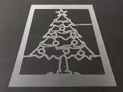 Christmas Tree #3 Stencil 10mm or 7mm Thick, X-mas, Santa, Snow Flake, Holiday