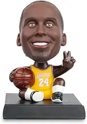Doyomtoy Basketball Star Bobblehead Figures NBA Basketball Stars Kobe Curry James Durant Harden Iverson Car Decoration Room Decoration