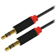 Astrotek 3.5mm Stereo Cable M-M Black/Red 2m