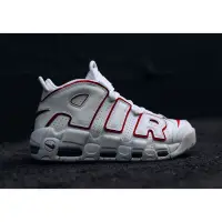 在飛比找蝦皮購物優惠-Nike Air More Uptempo 大Air 白底紅